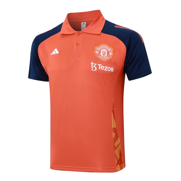 Polo Manchester United 2024-25 Naranja Azul 2